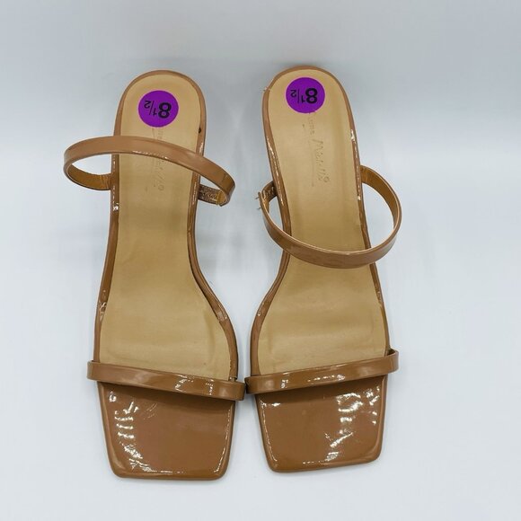 Anne Michelle Shoes Womens Size 8.5 Brown Zeal-04 Sandal Stiletto Heels Mules - Picture 5 of 11